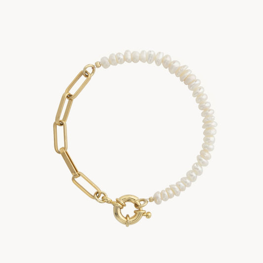 Pearl Mixed Bracelet Classic Elegance with a Modern Twist - Jewel Edition