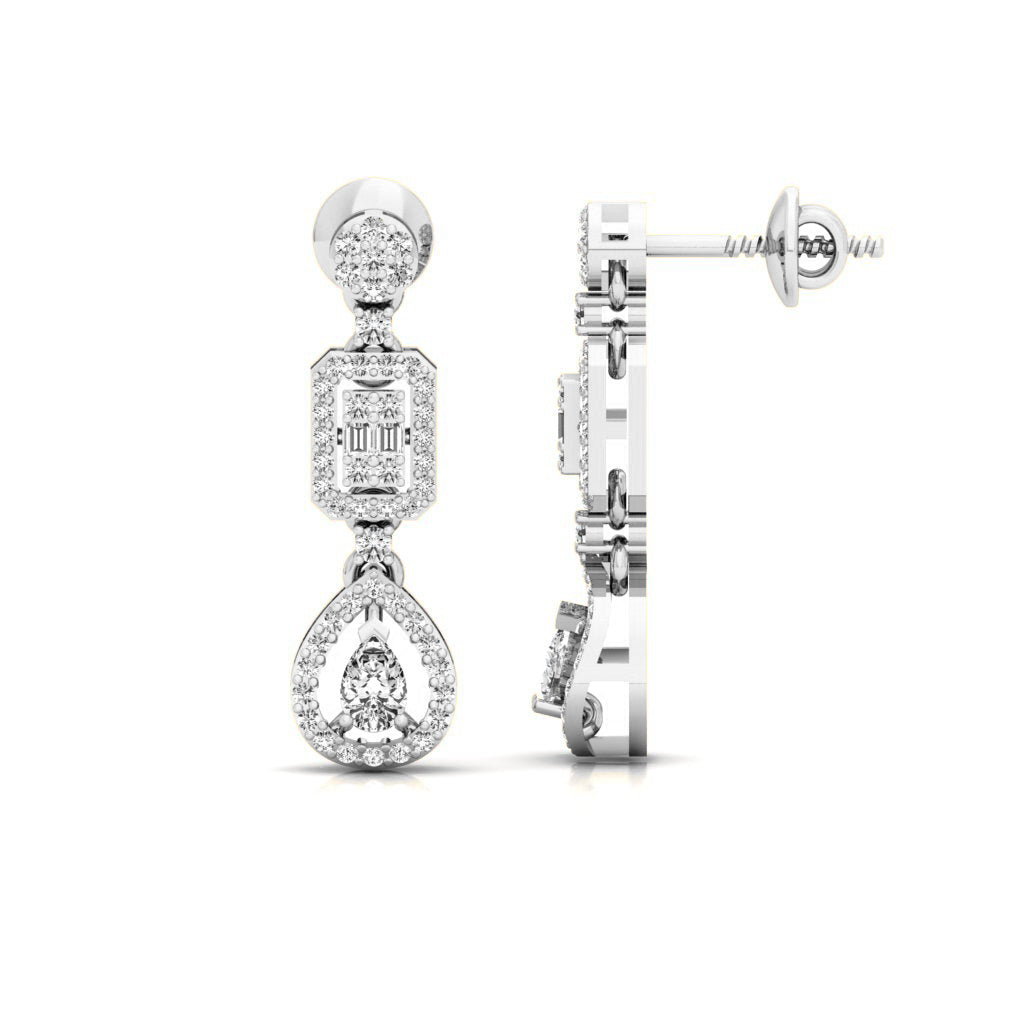 1.50 CTW Diamond Leverback Earrings: Sparkle in Style for Timeless Elegance, Perfect for Every Occasion