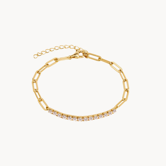 TENNIS LINK BRACELET: Effortless Sophistication - Jewel Edition