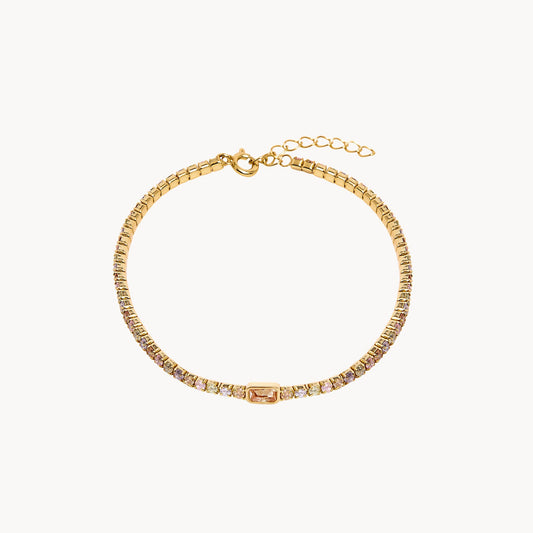 TENNIS HONEY BRACELET: Sweeten Your Style with Every Step - Jewel Edition