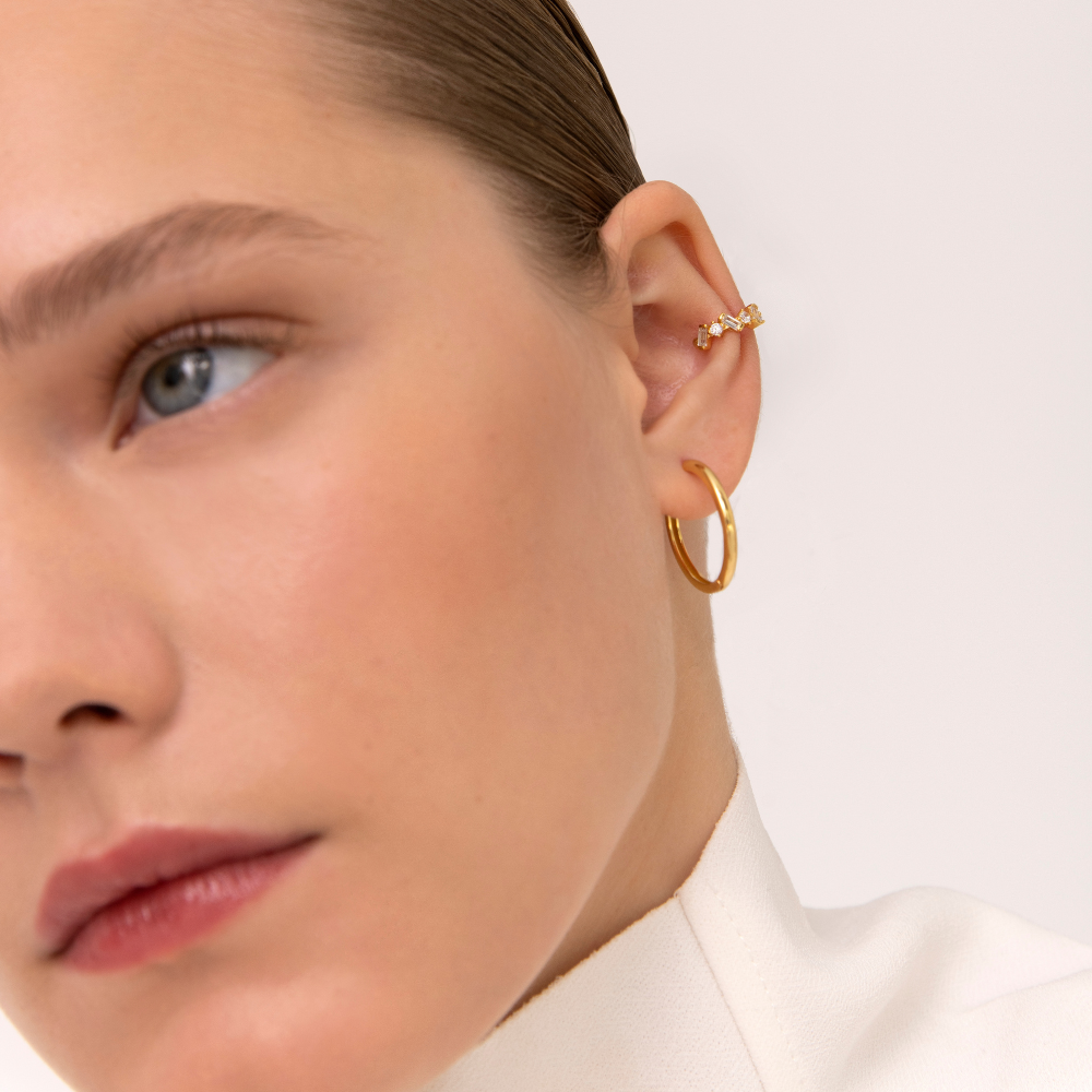 Avenir Baguette Ear Cuff - Jewel Edition