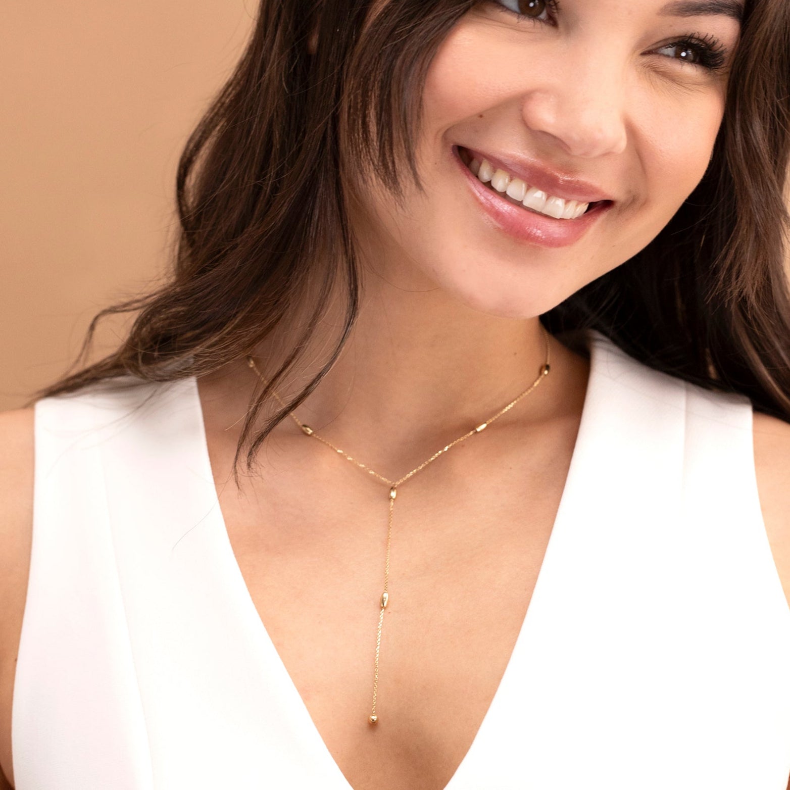 Versatile Beaded Lariat Necklace