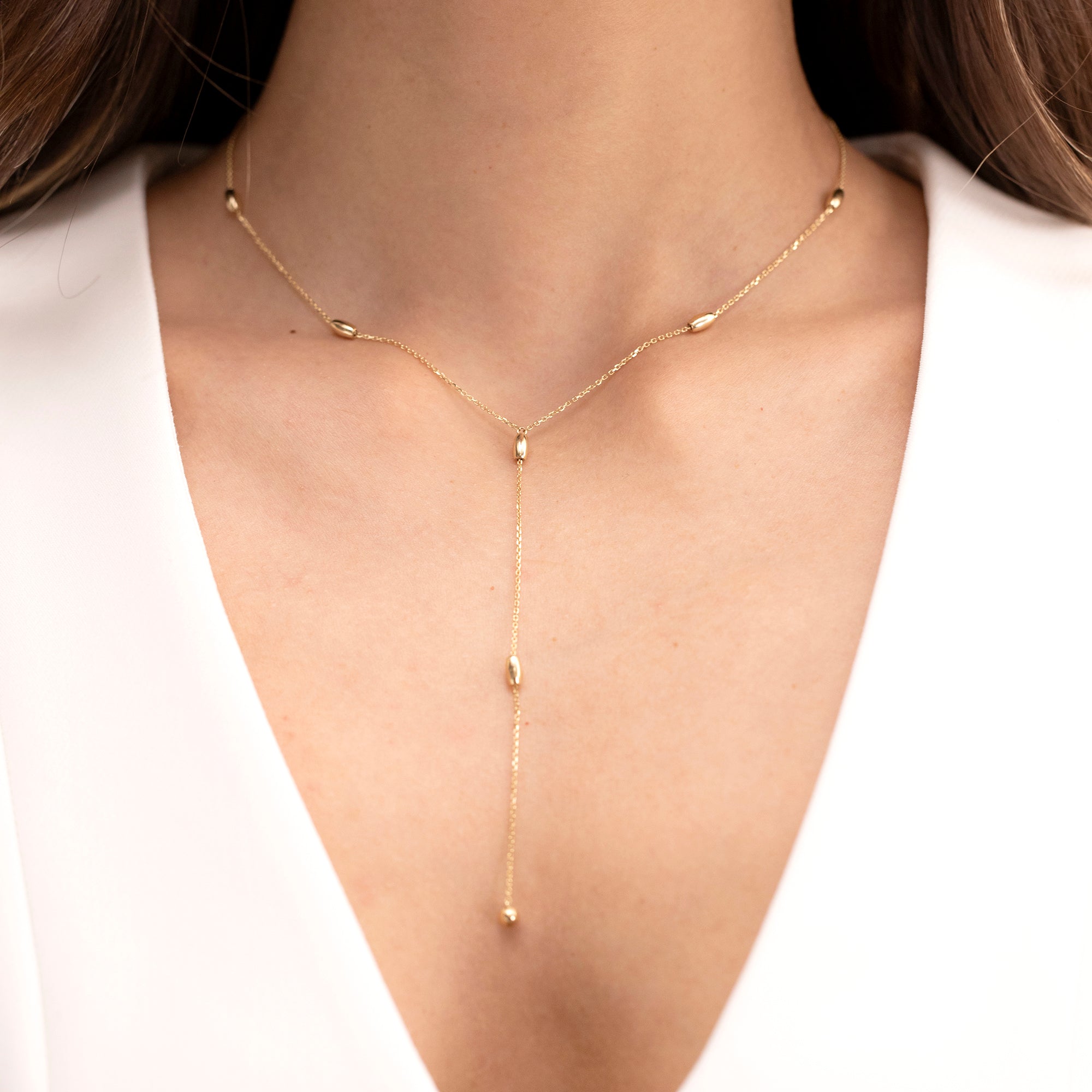 Versatile Beaded Lariat Necklace