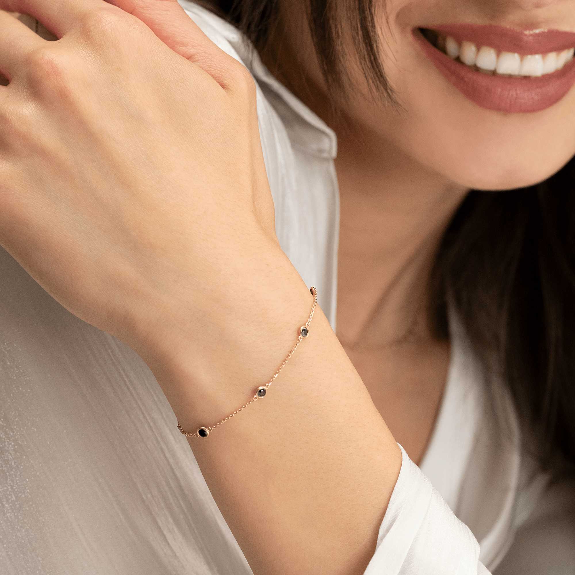 Onyx Glam Station Bracelet