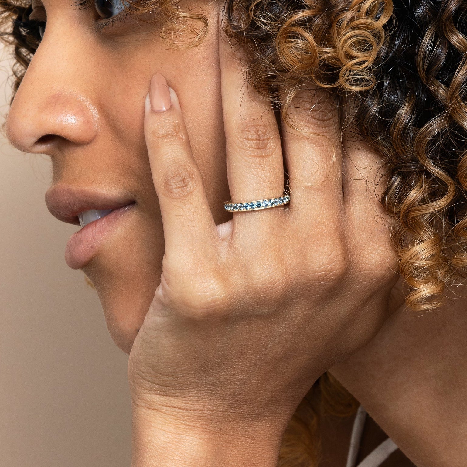 Azure Aura Sapphire Ring
