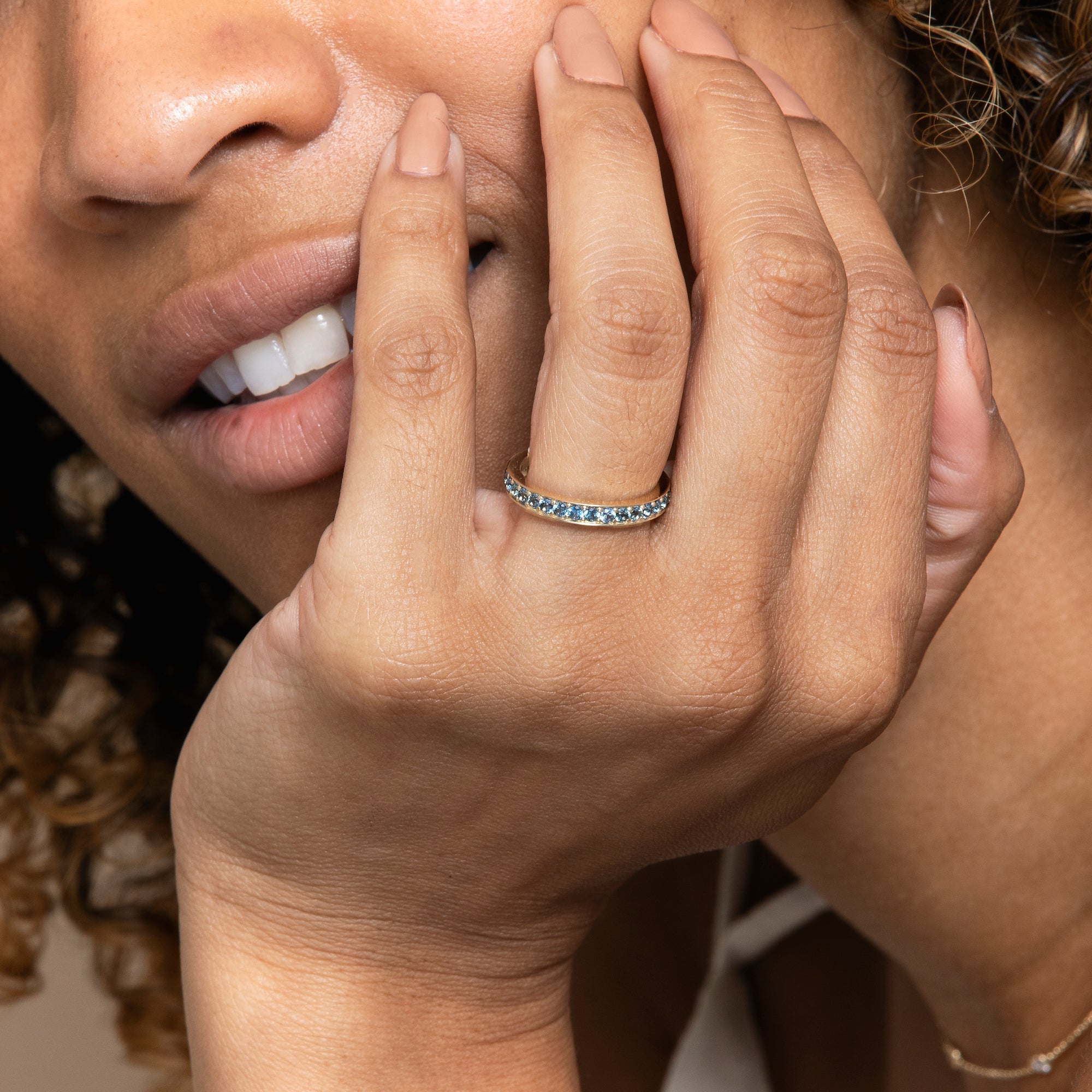 Azure Aura Sapphire Ring