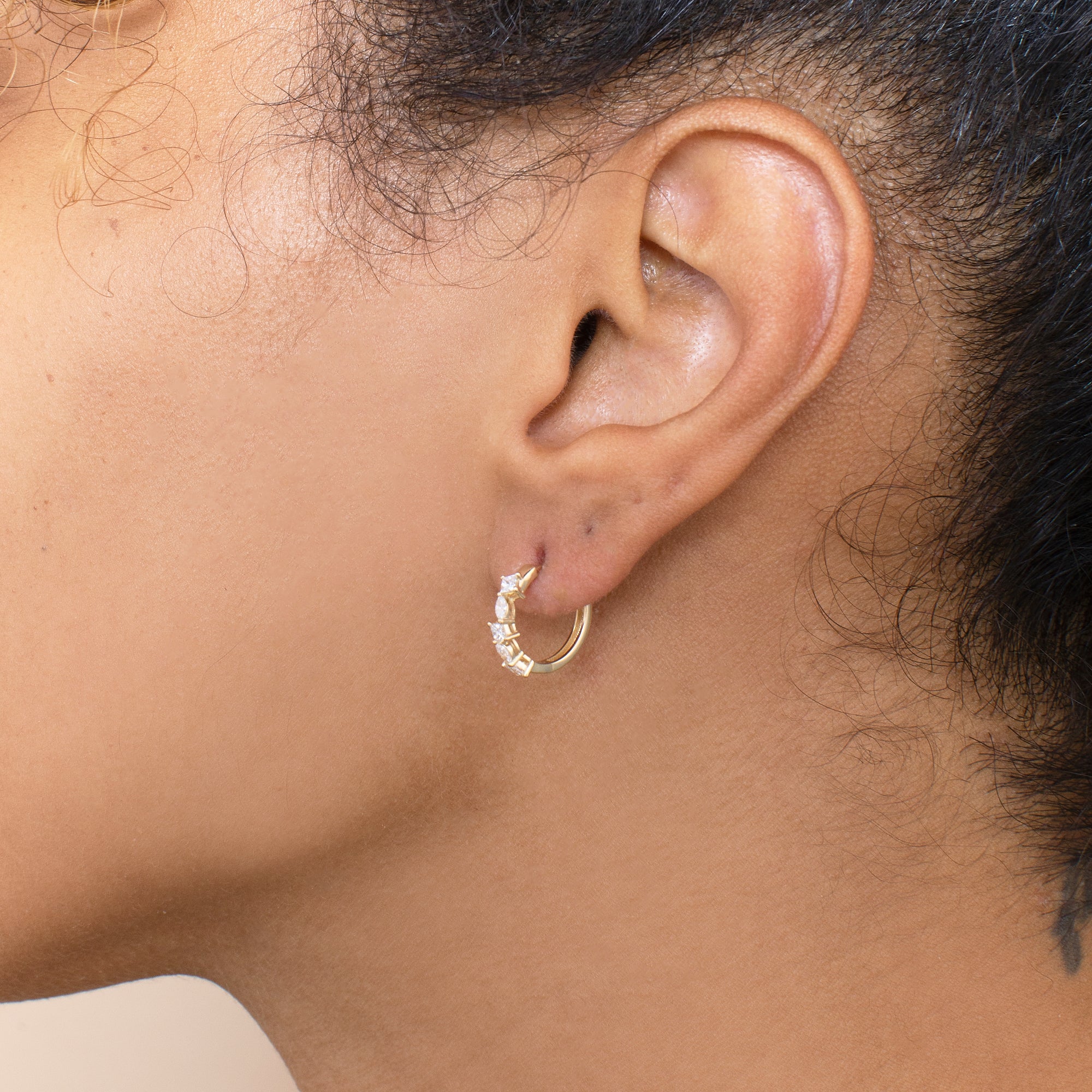 Dazzle Cluster Hoops