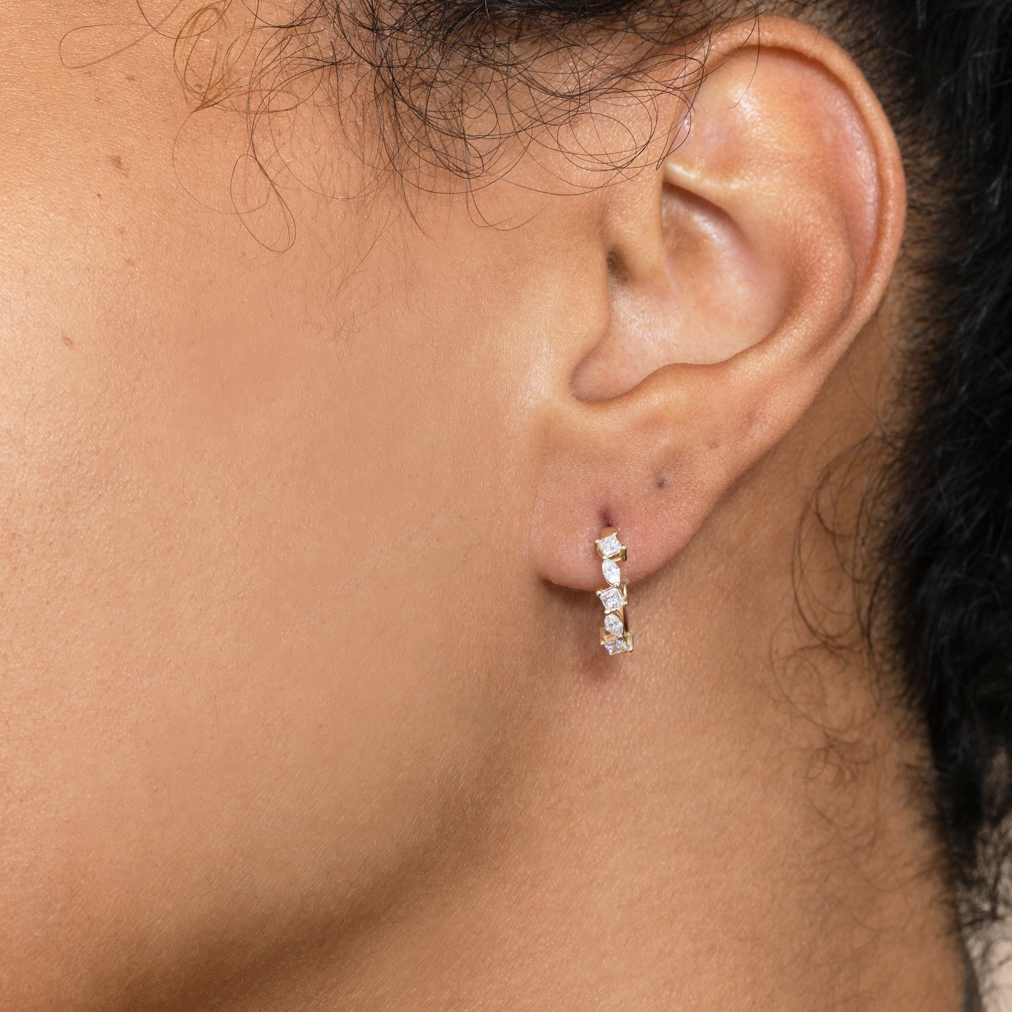 Dazzle Cluster Hoops