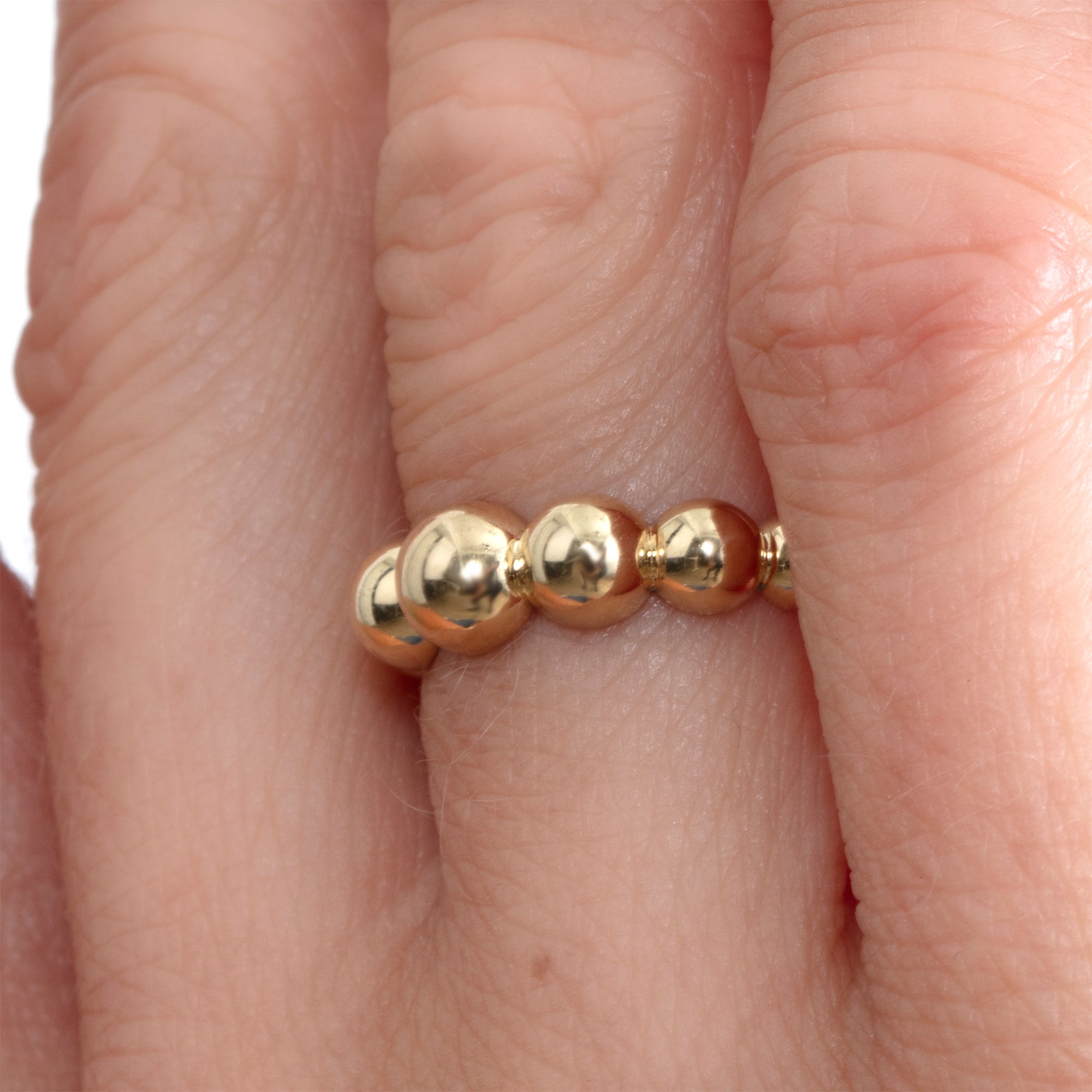 Staggered Sphere Ring