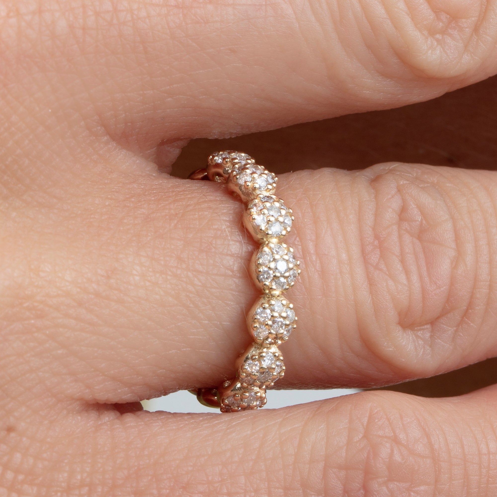 Pave Bubble Band Ring
