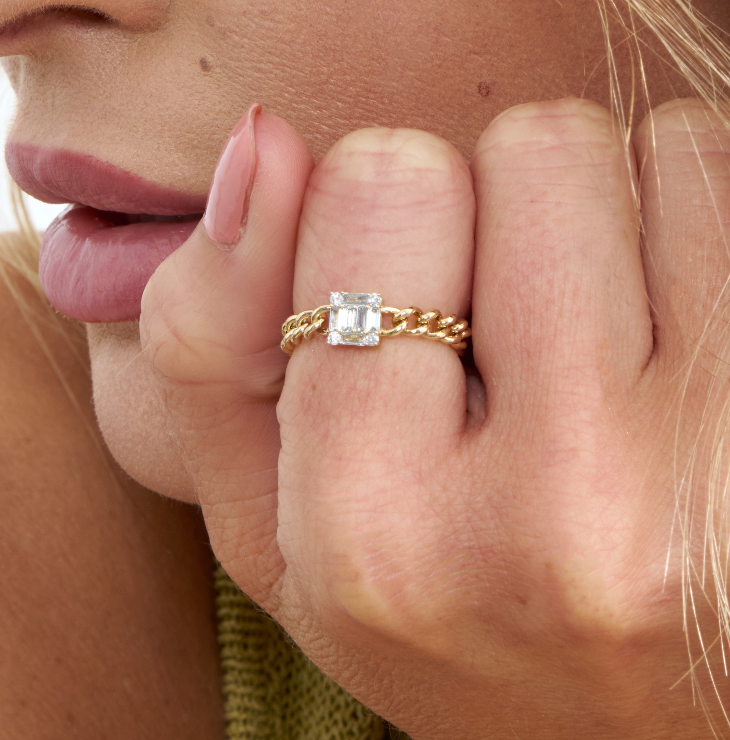 Square Cluster Chain Ring