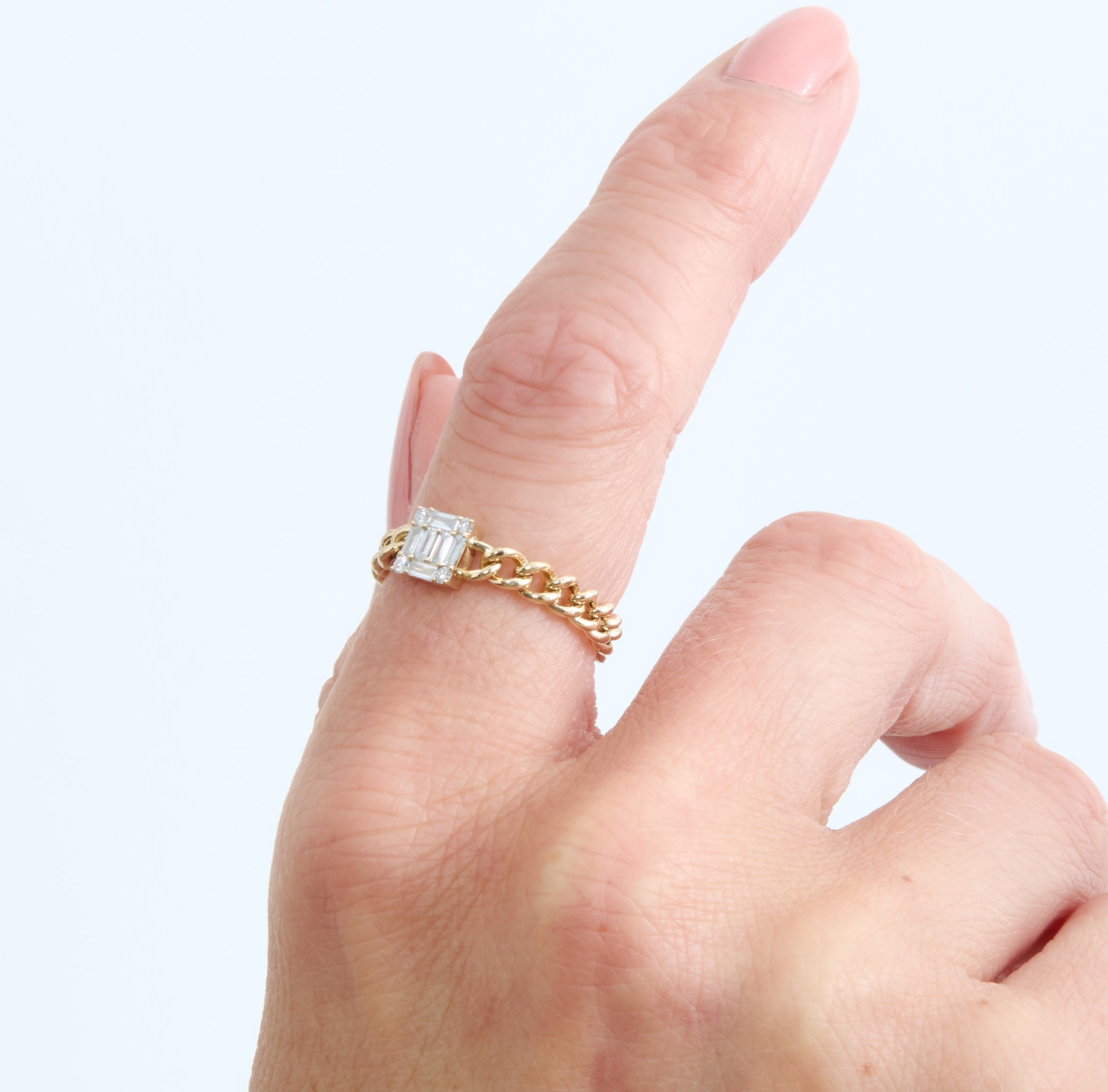 Square Cluster Chain Ring