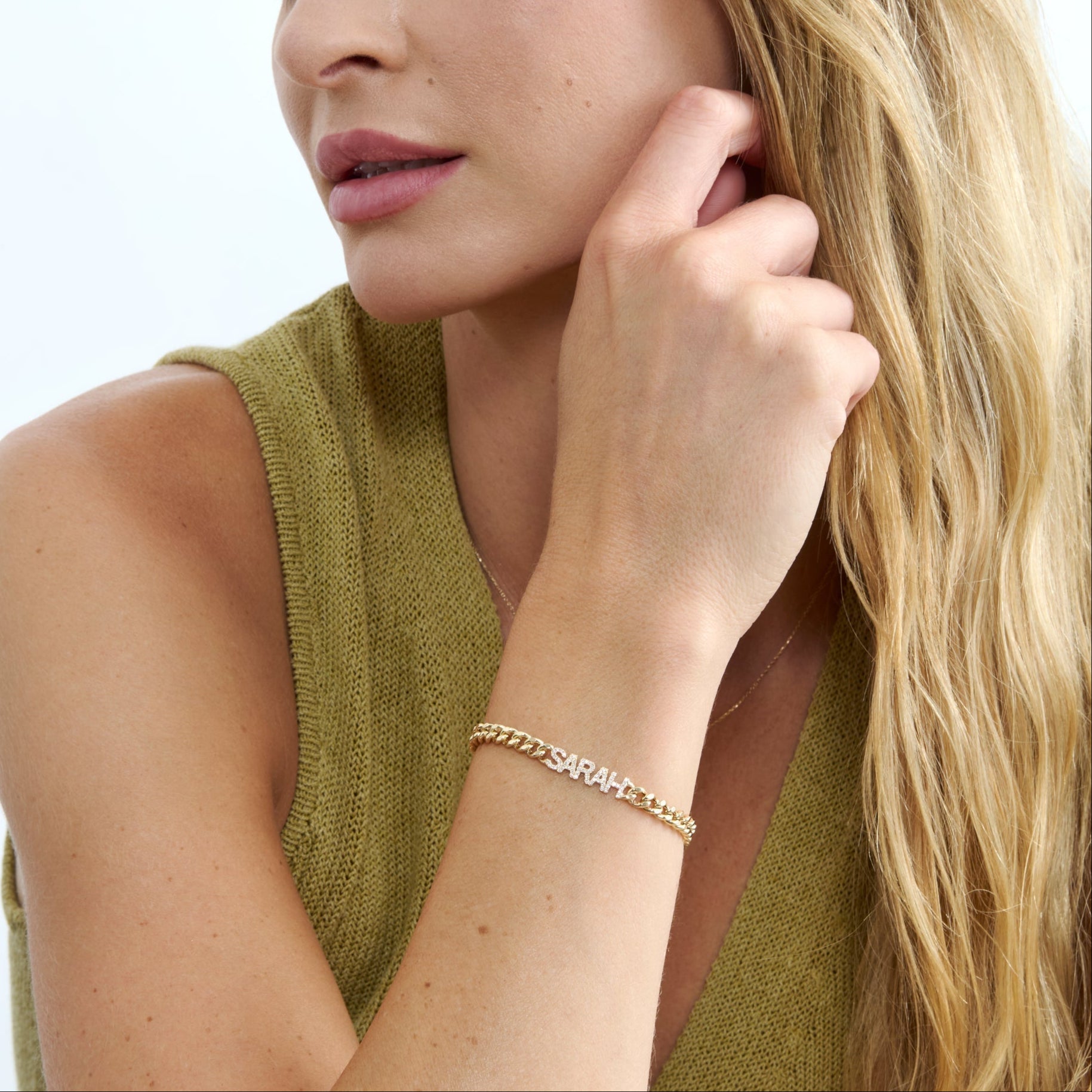 Evergreen Shine Cuban Chain Bracelet