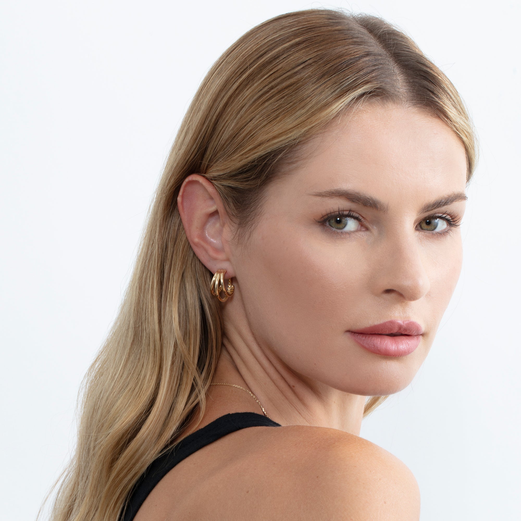 Trifecta Hoop Earrings