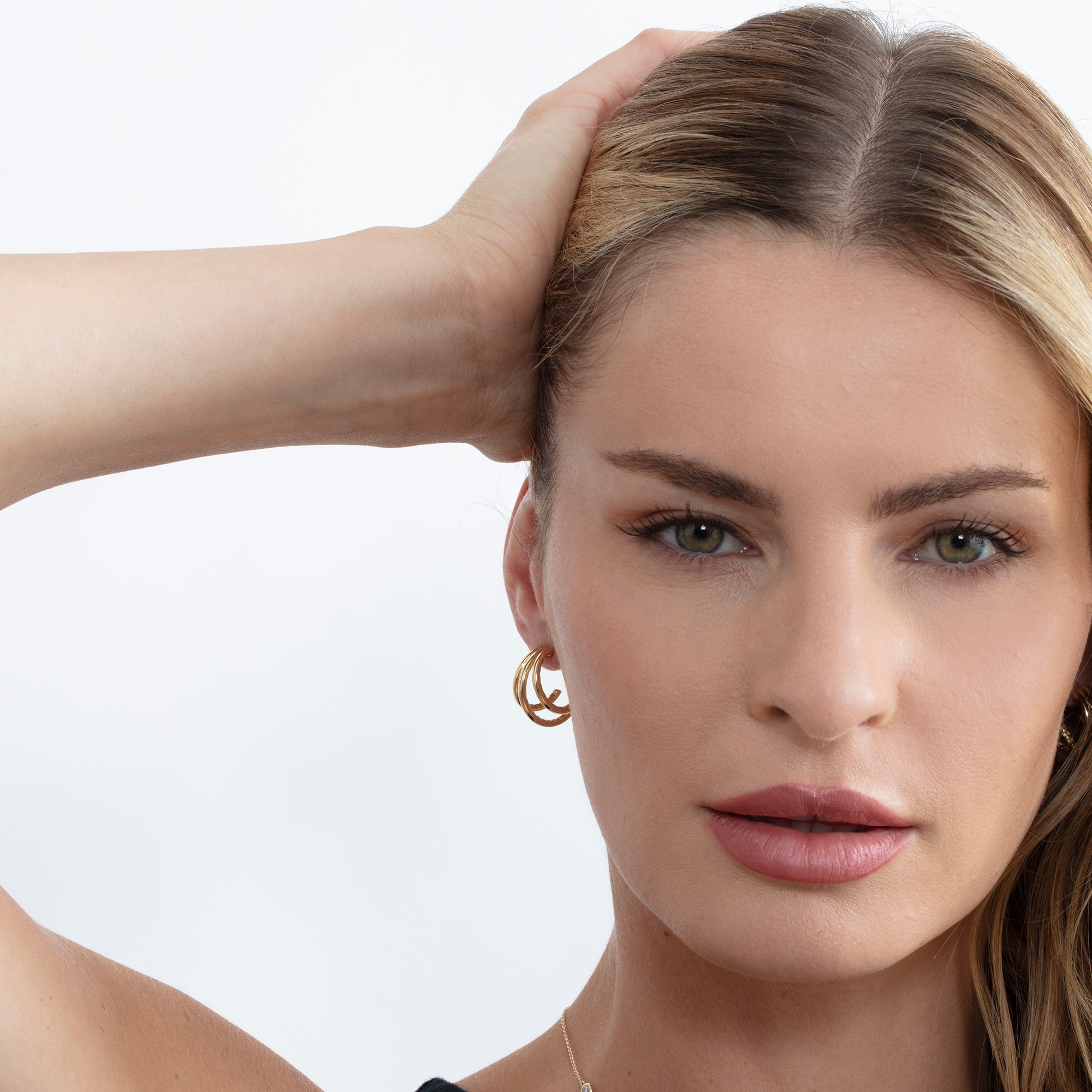 Trifecta Hoop Earrings