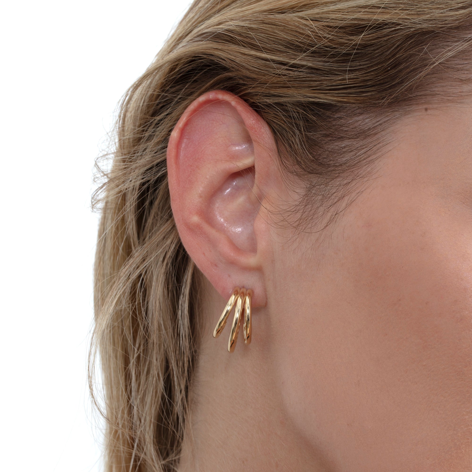 Trifecta Hoop Earrings