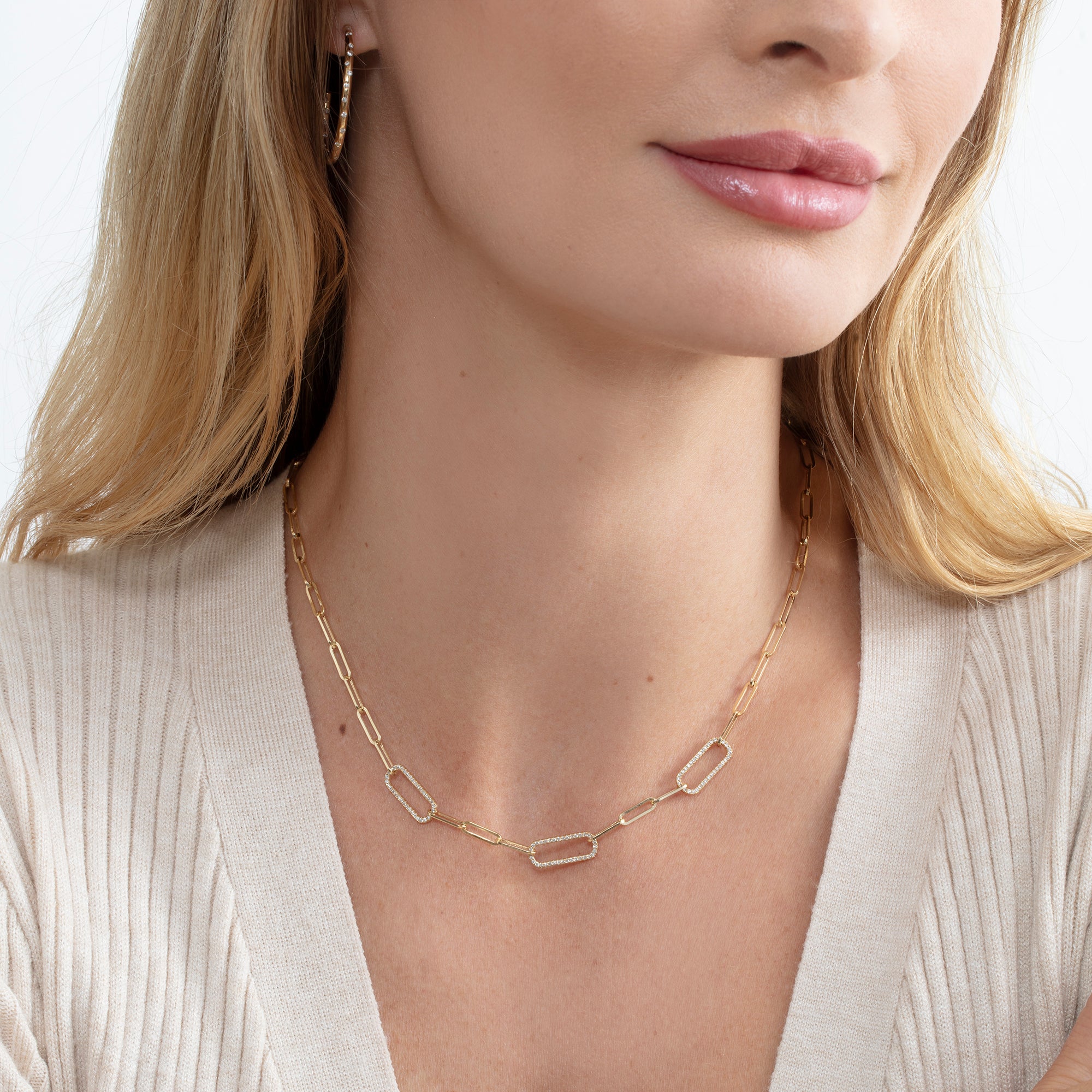 Edgy Paperclip Necklace