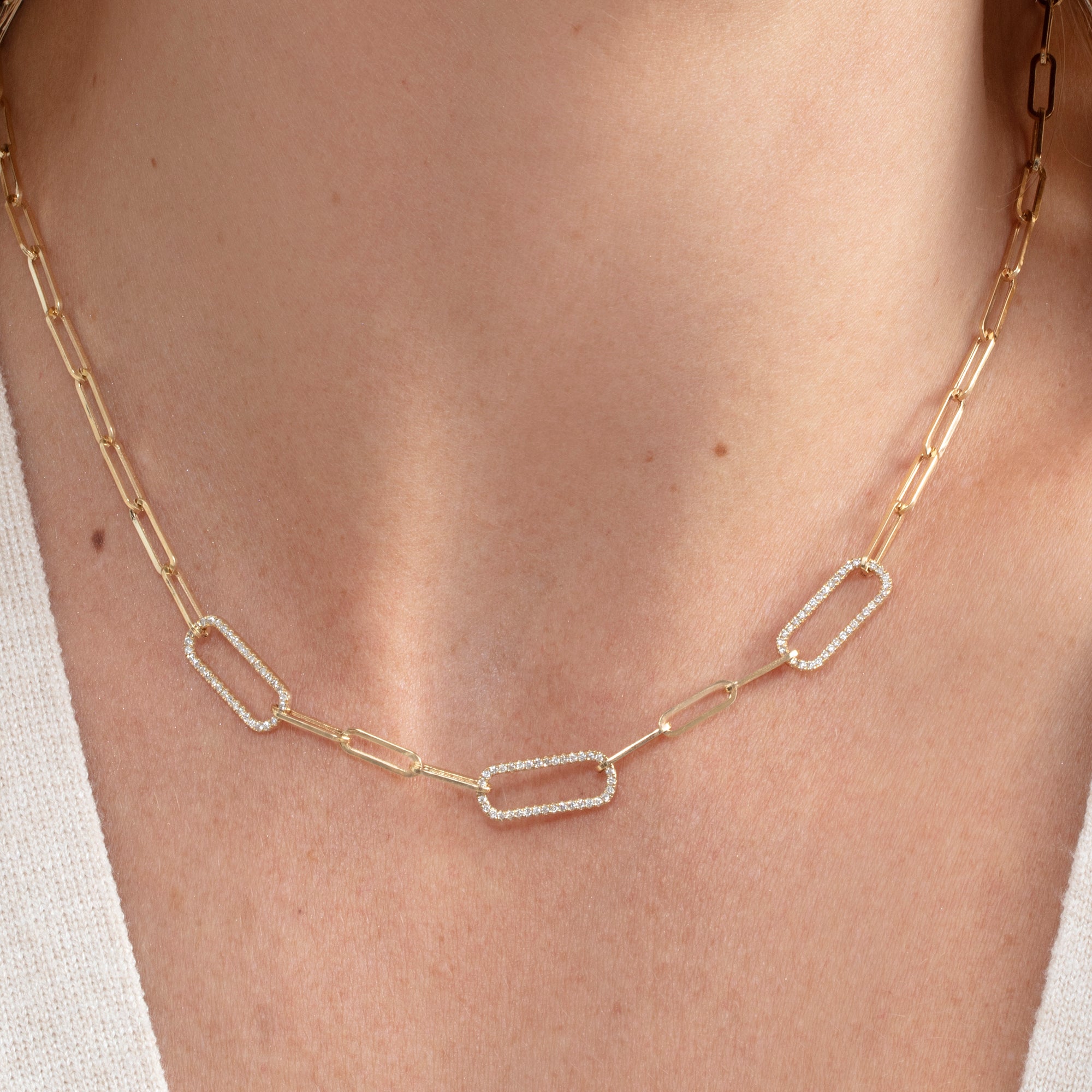 Edgy Paperclip Necklace
