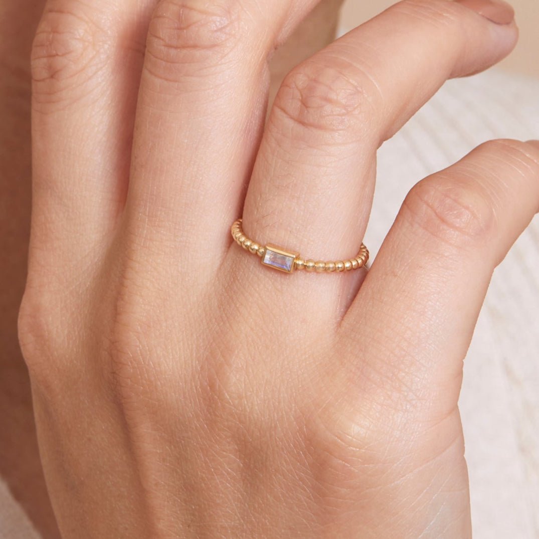Radiant Moonstone Ring