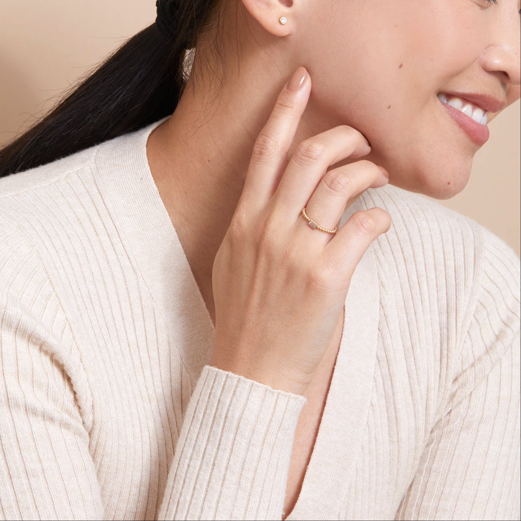Radiant Moonstone Ring