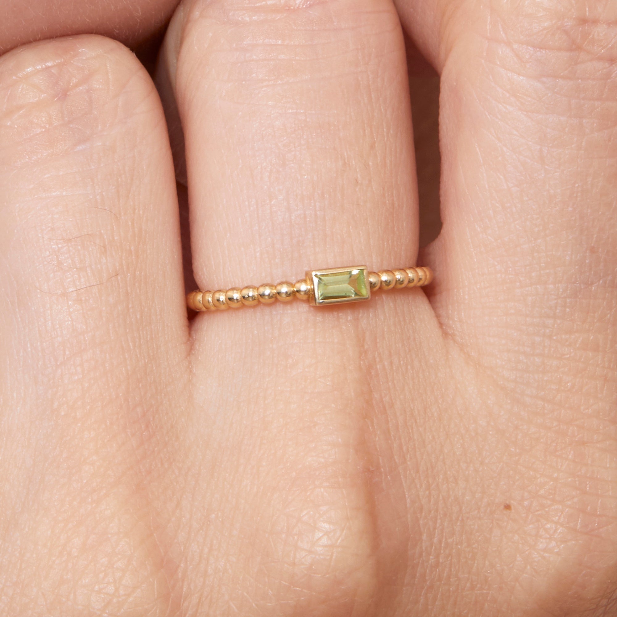 Tranquil Peridot Ring