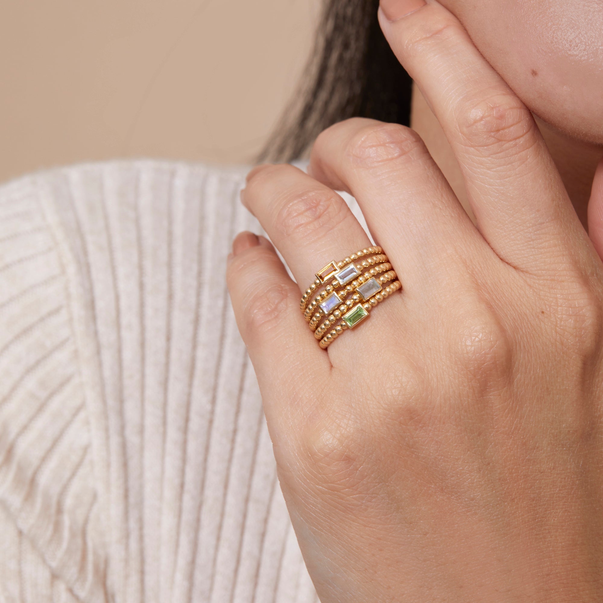 Radiant Moonstone Ring