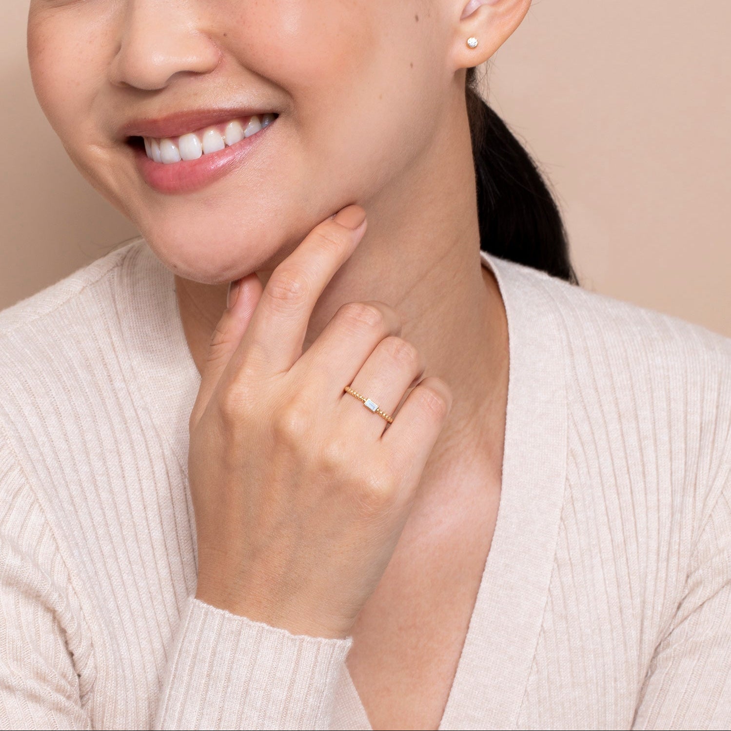 Radiant Moonstone Ring