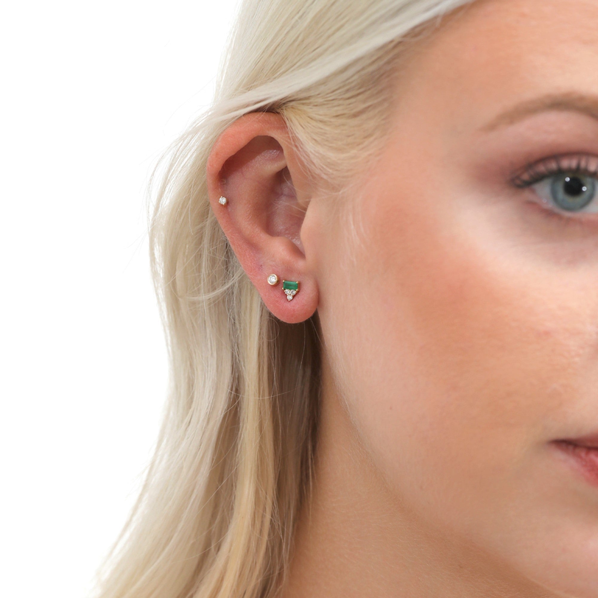 Polished Line Studs