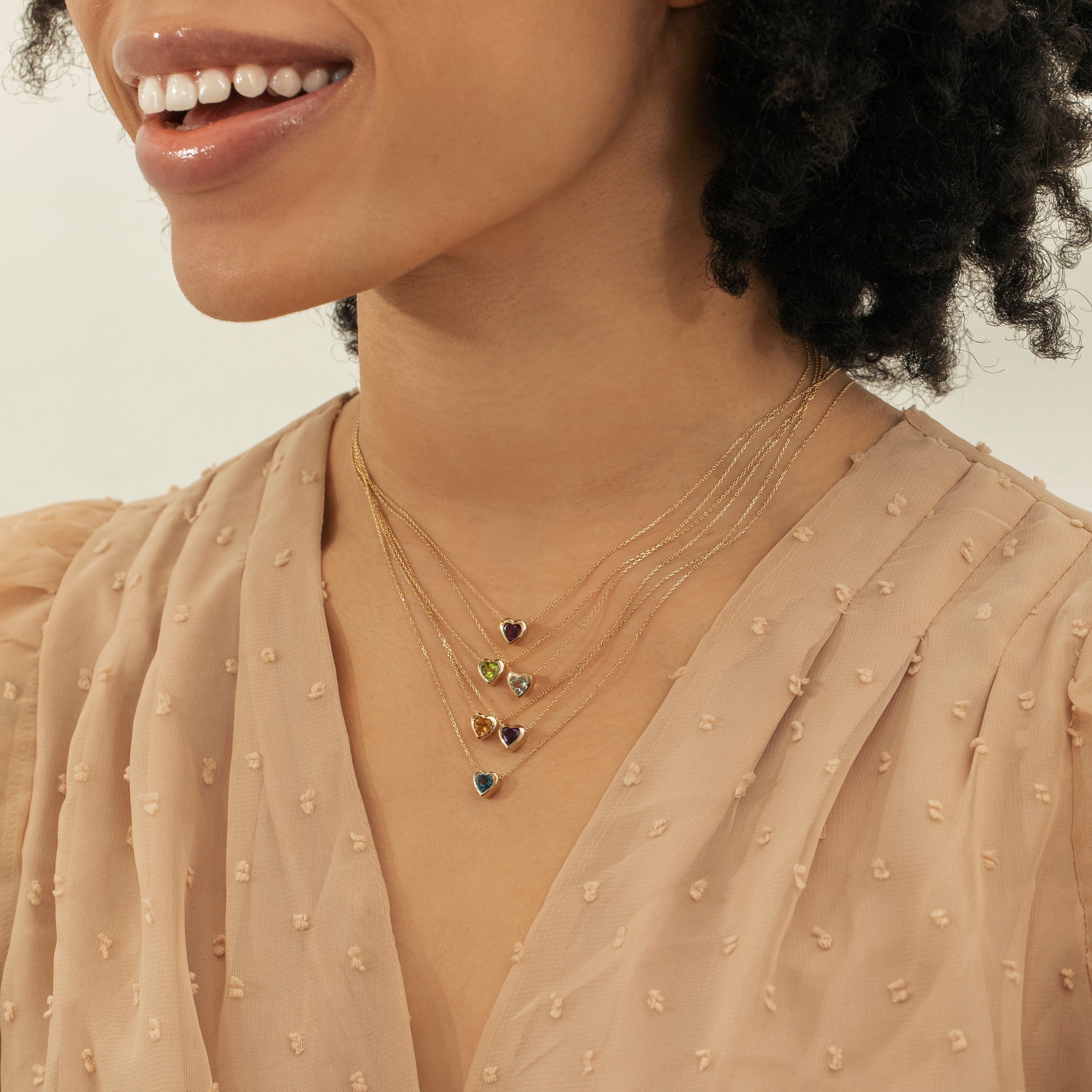 Violet Heart Necklace