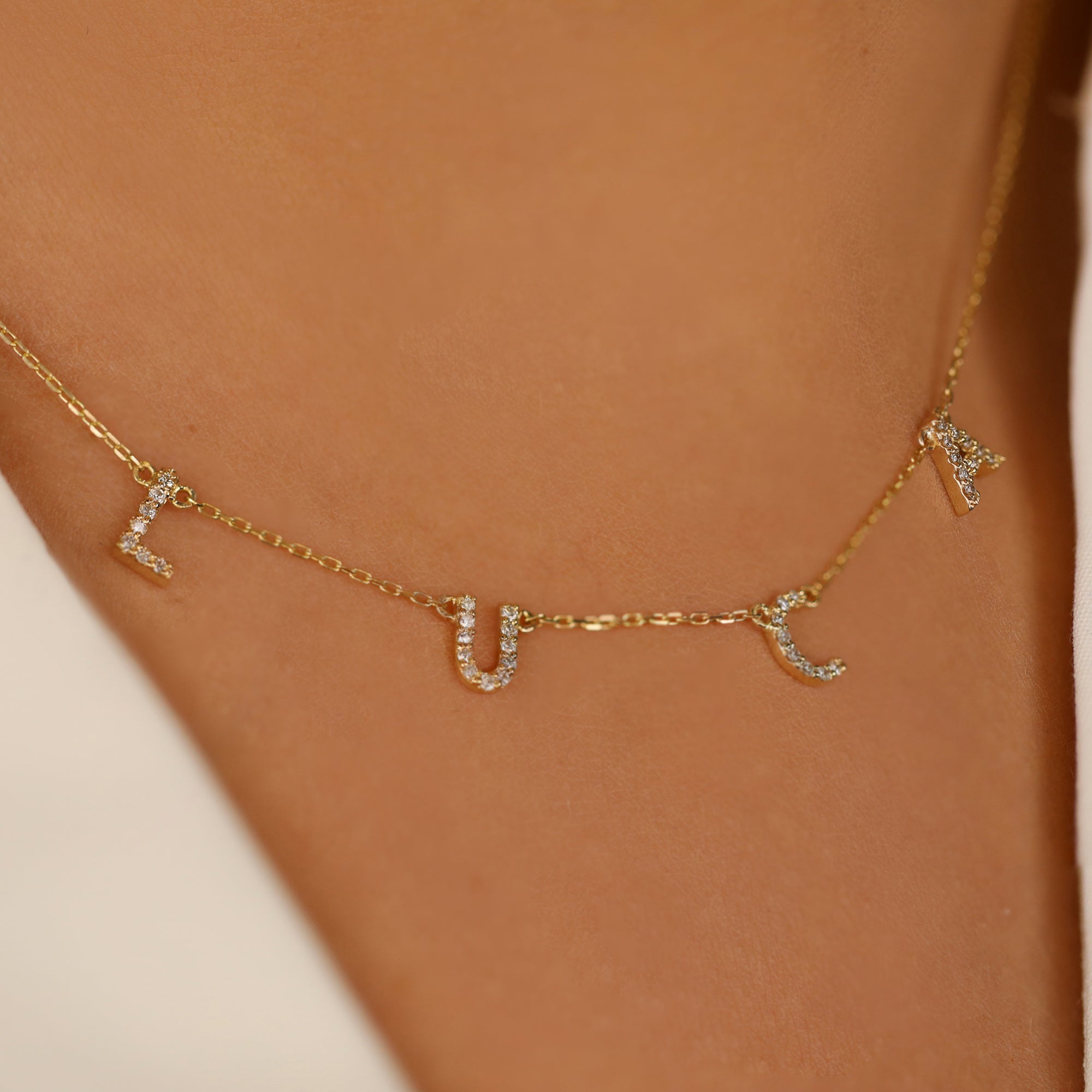 Script Station Necklace