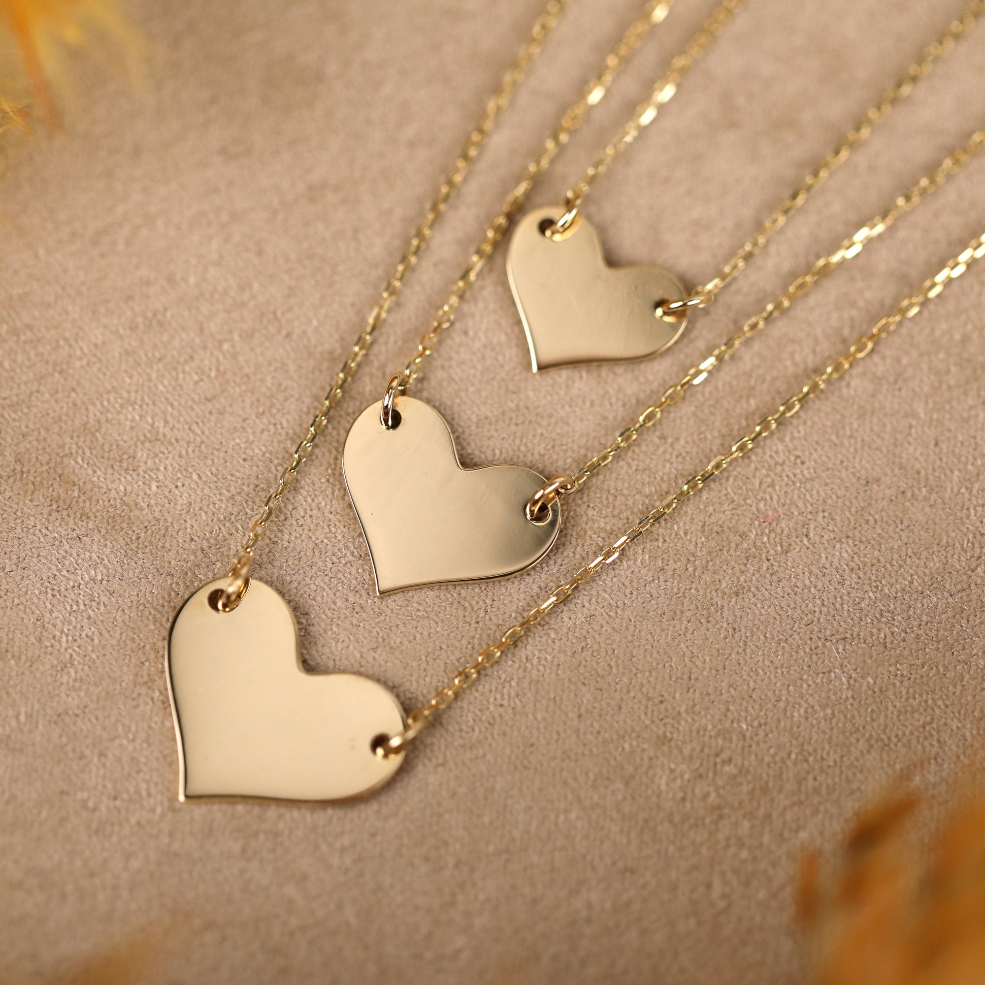 Engravable Heart Charm Necklace