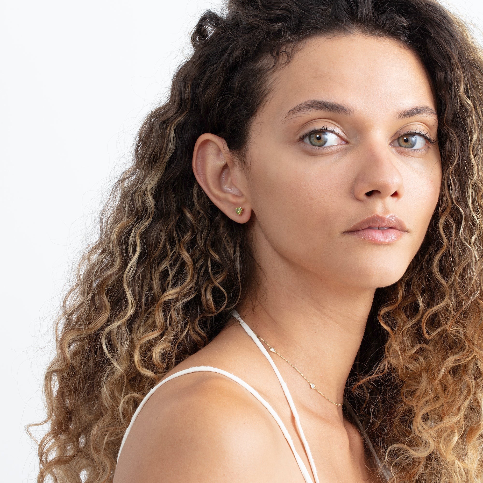 Triangle Dewdrop Earrings