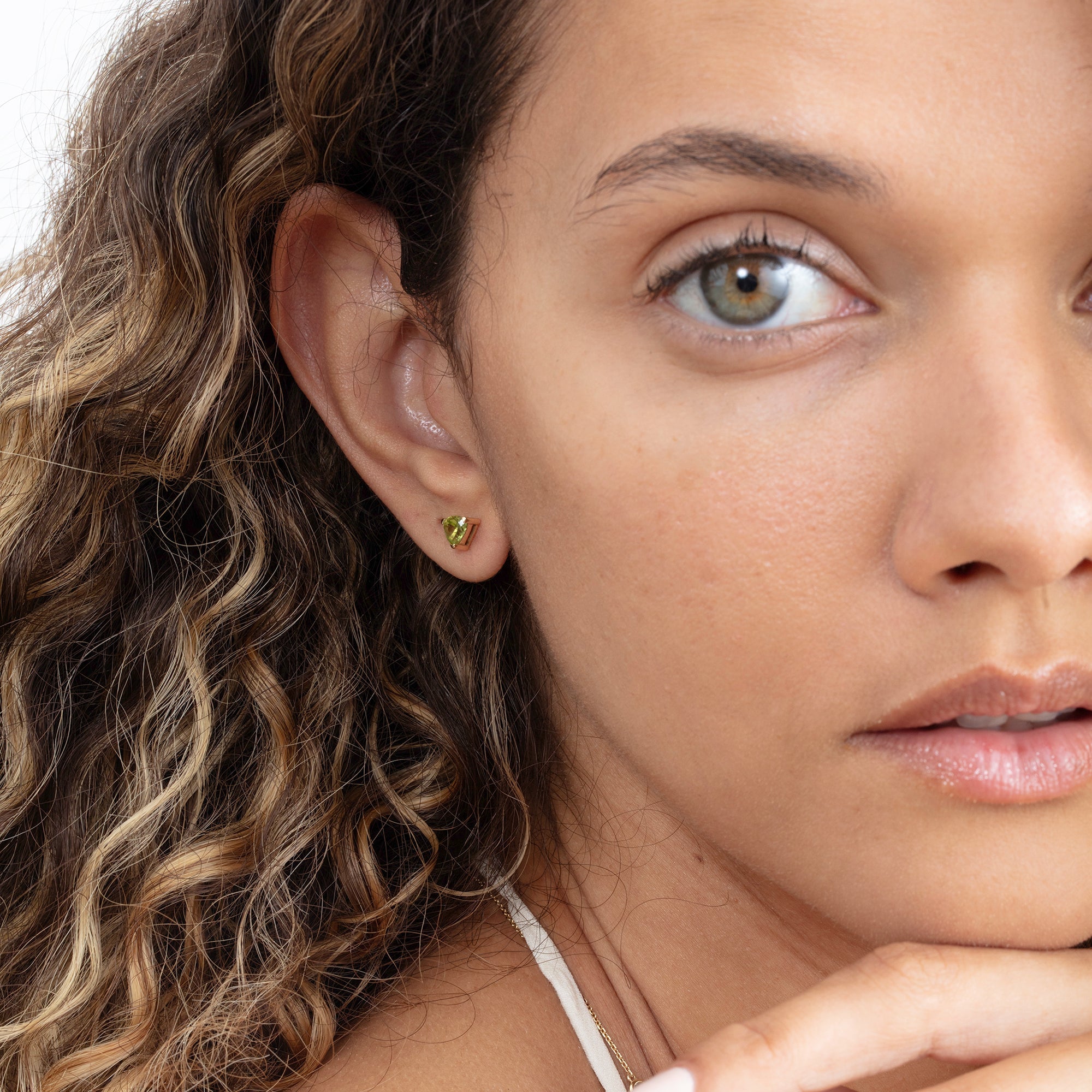 Triangle Dewdrop Earrings
