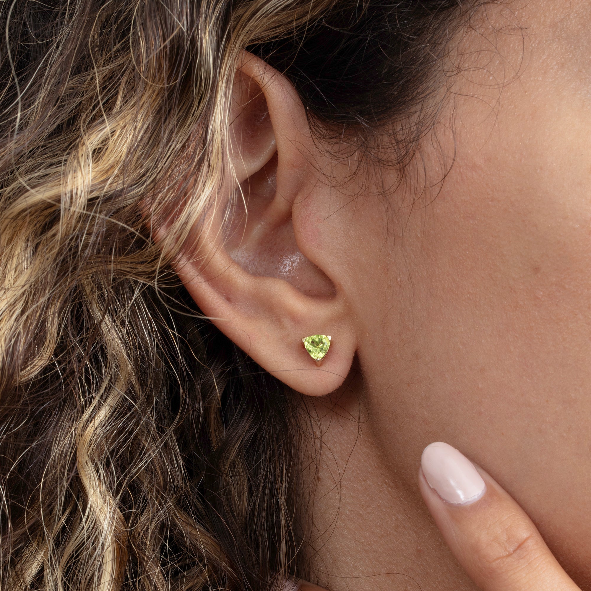 Triangle Dewdrop Earrings