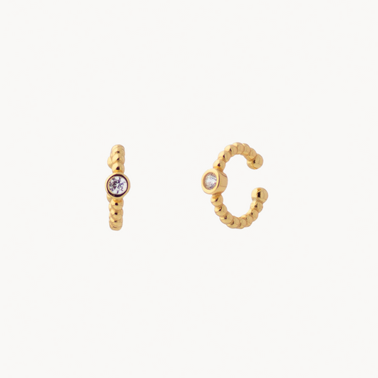 Agatha Minimalist Ear Cuff - Jewel Edition