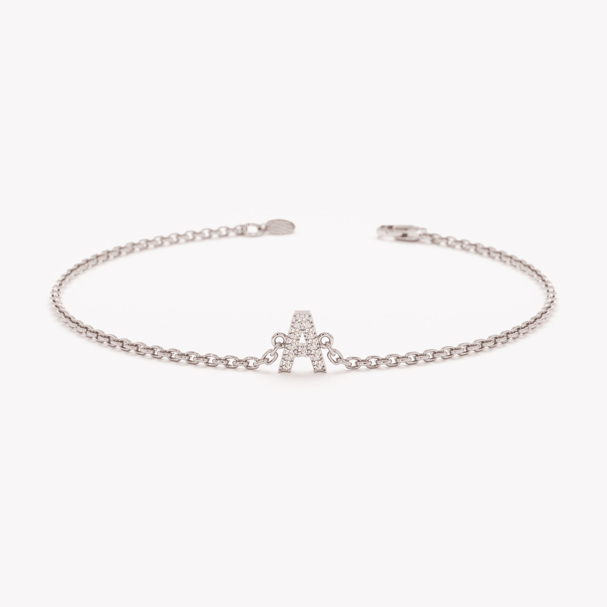 Monogram Diamond Chain Bracelet