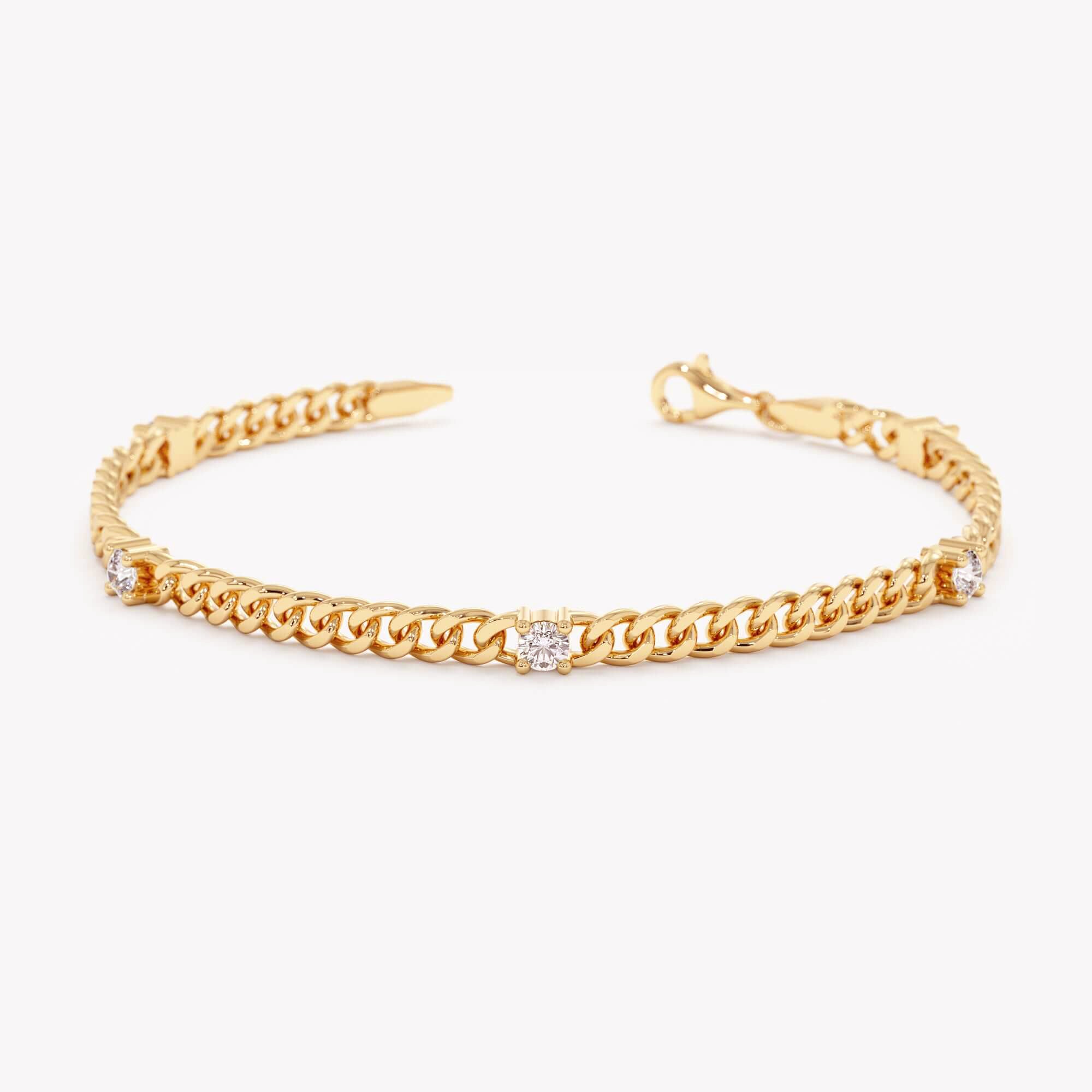 Celestial Cuban Diamond Bracelet
