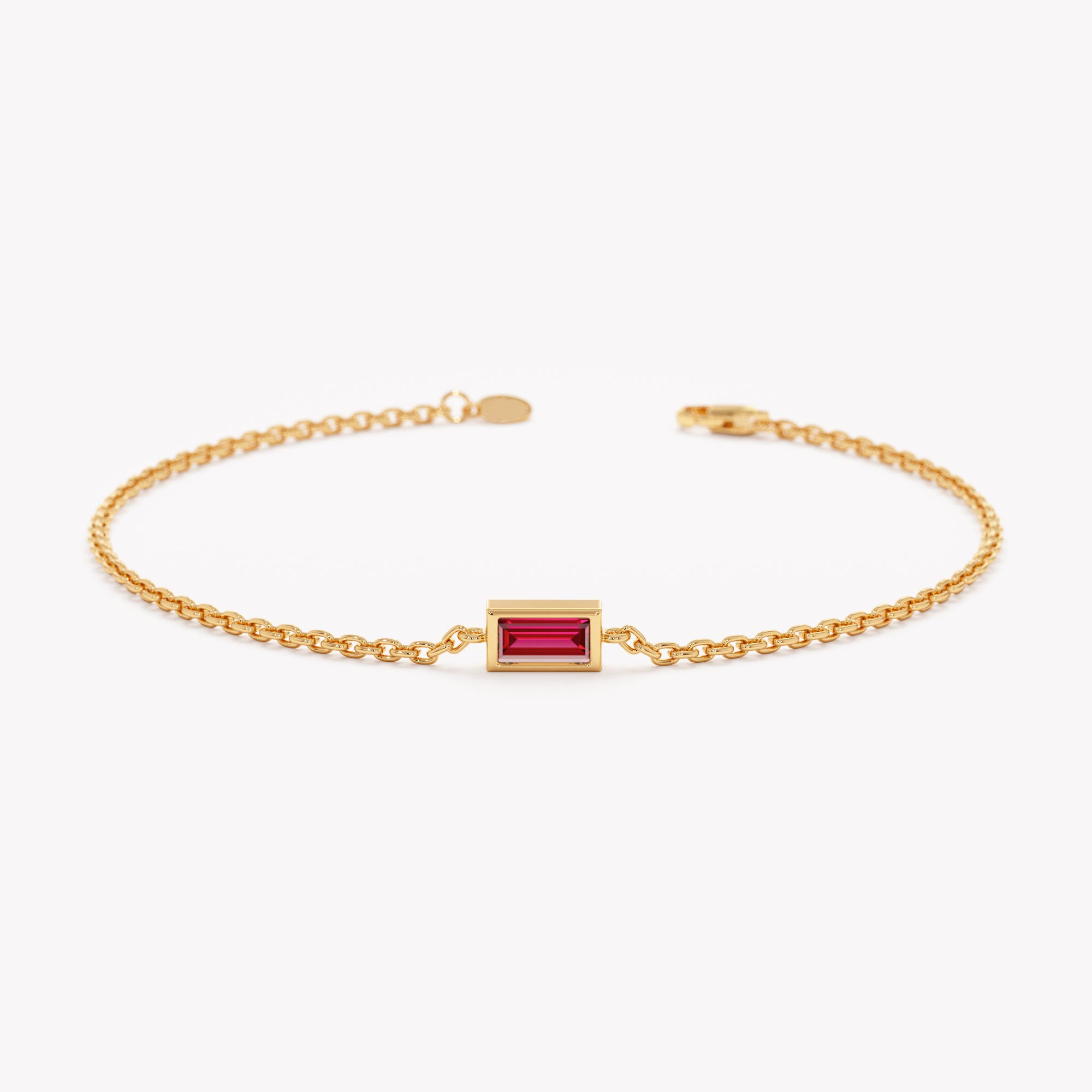 Ruby Spark Birthstone Bracelet