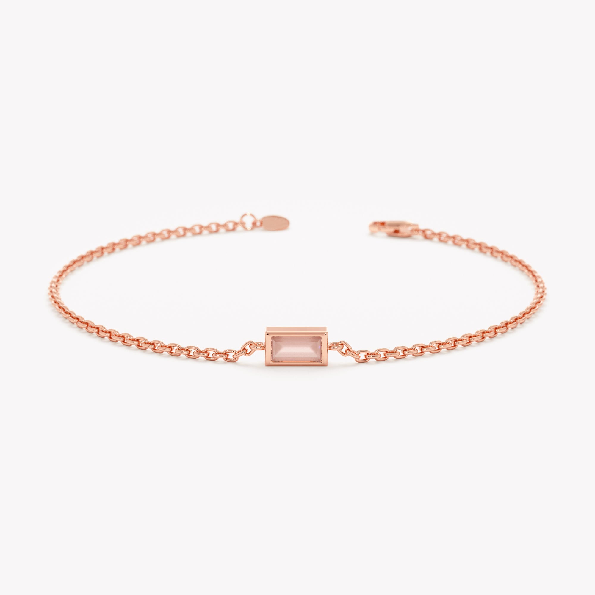 Rose Quartz Charm Bracelet