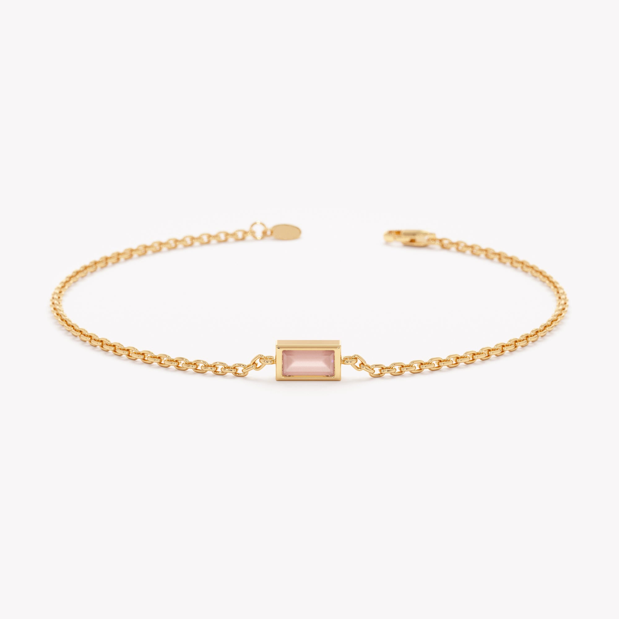Rose Quartz Charm Bracelet