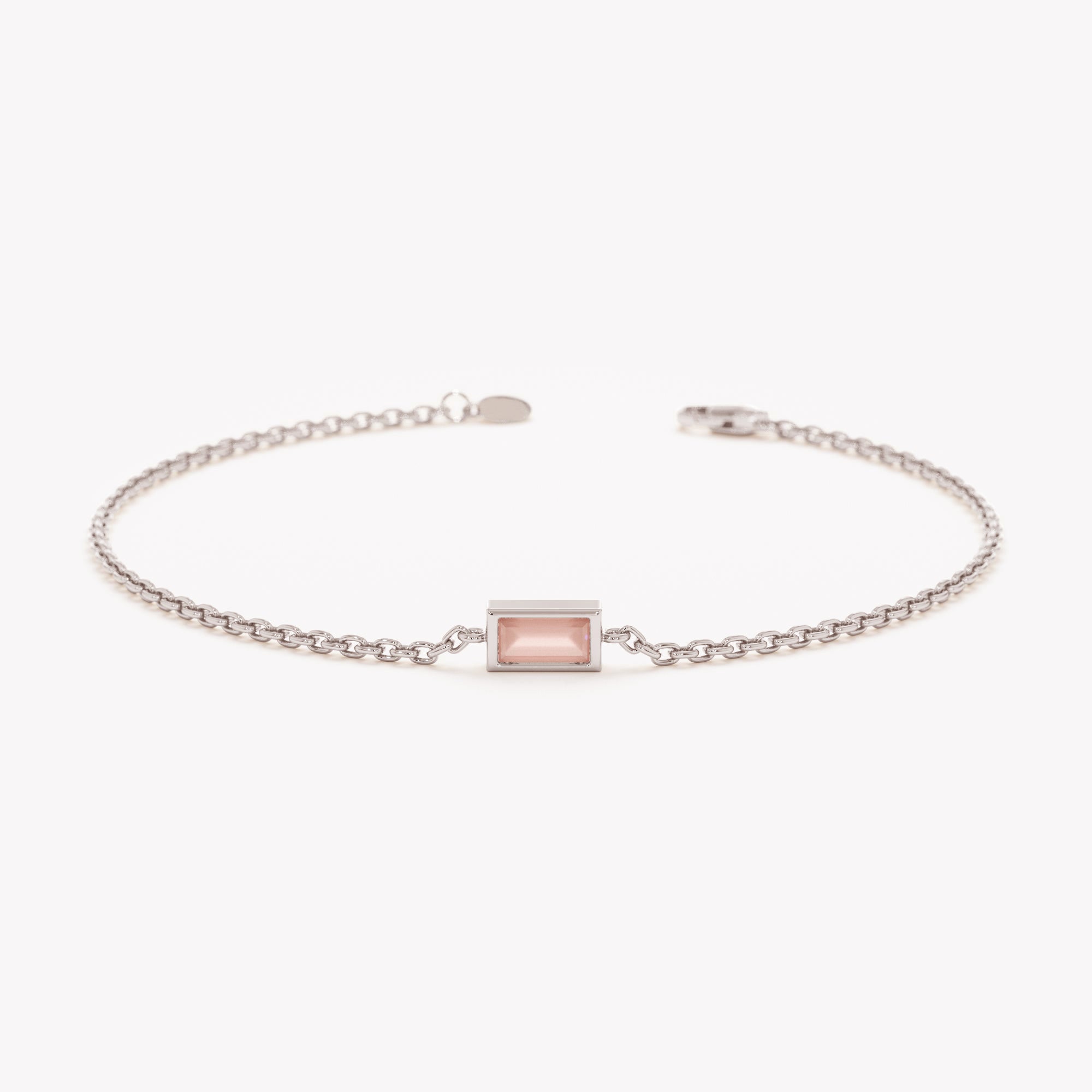 Rose Quartz Charm Bracelet