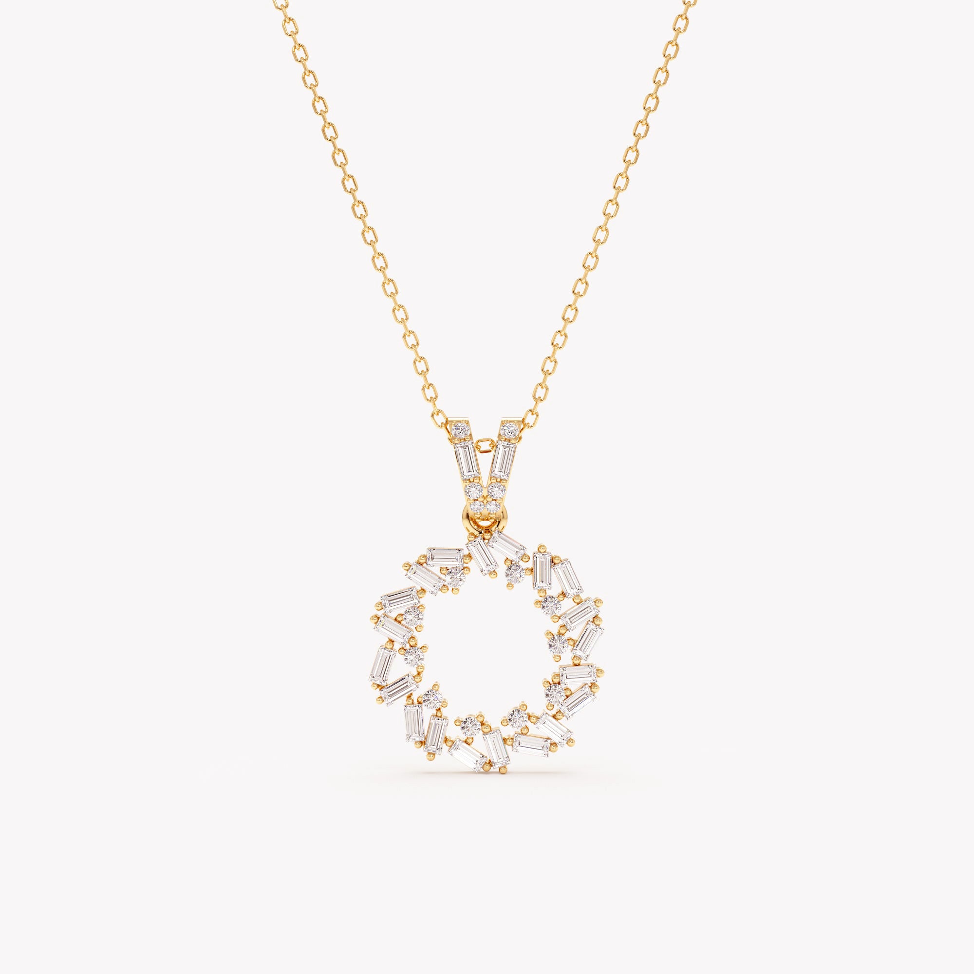 Diamond Celestial Cluster Pendant Necklace