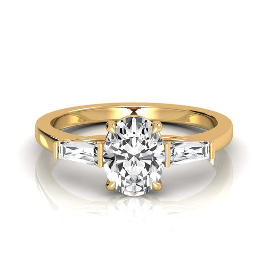 The Three Stone Oval Engagement Ring (2.00 ct. tw.) - Embrace Timeless Beauty with Sparkling Sophistication