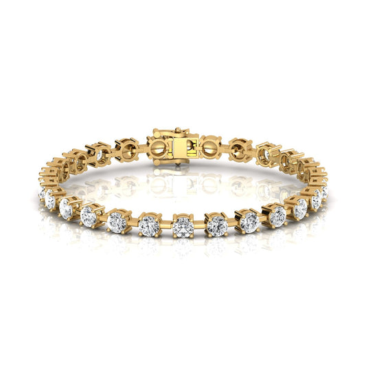 Aimee Diamond Bracelet - 7 Inches (Lab Grown) - Delicate and dazzling bracelet featuring lab-grown diamonds, perfect for adding a touch of elegance to any outfit