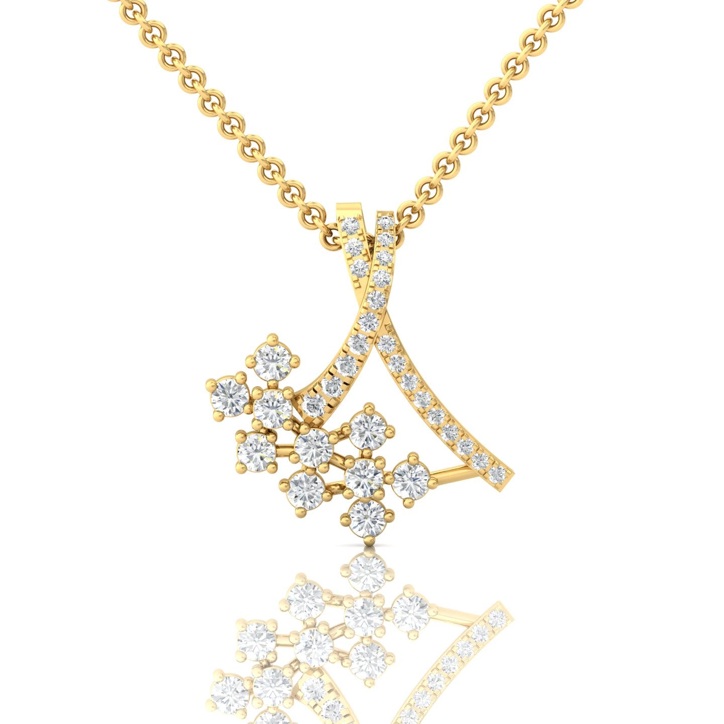 Radiant Elegance: Unique Round Diamond Pendant (1/2 ct. tw.) - Illuminate Your Style with Timeless Sparkle