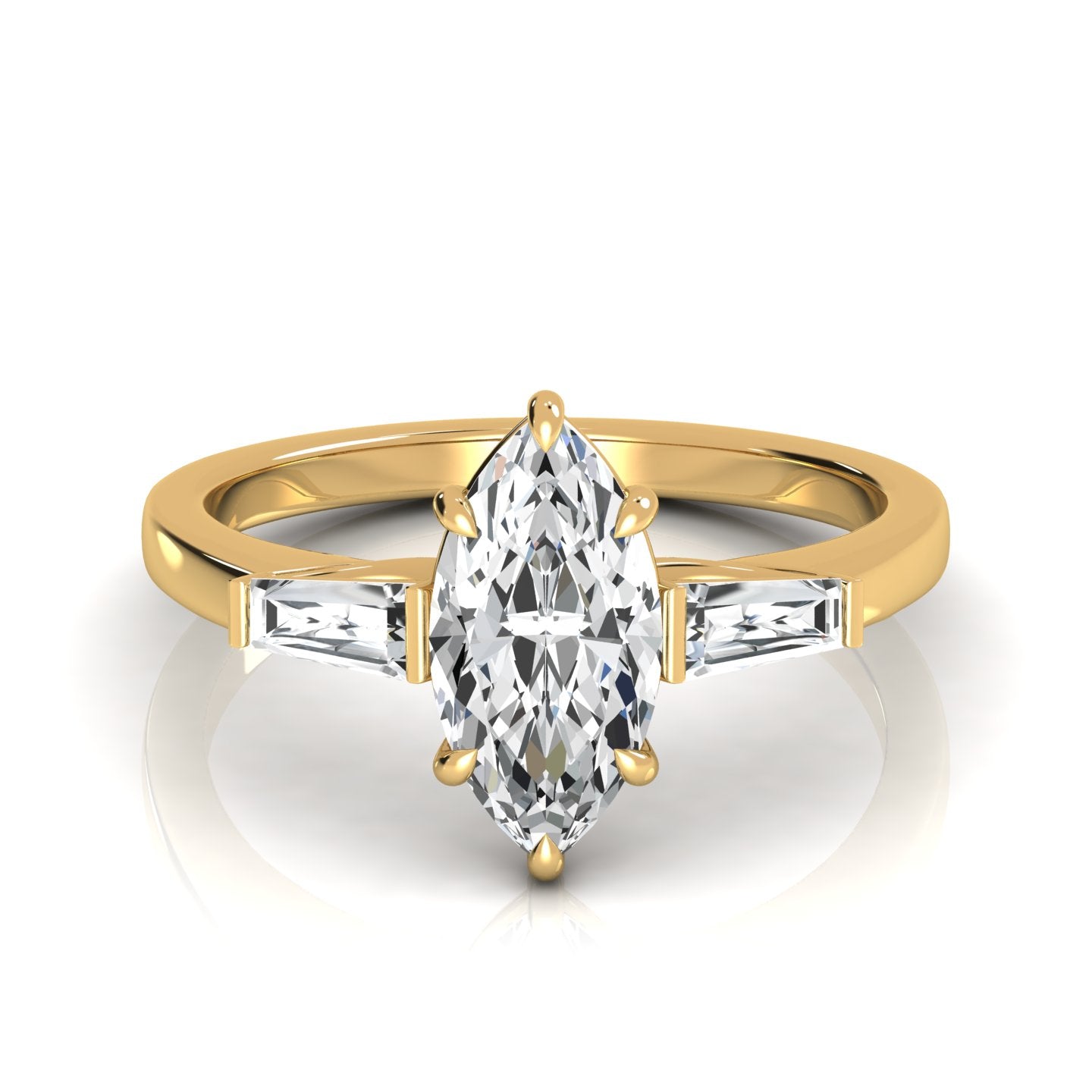 The Three Stone Marquise Engagement Ring (2.0 ct. tw.) - Embrace Elegance with Symbolism and Sparkle