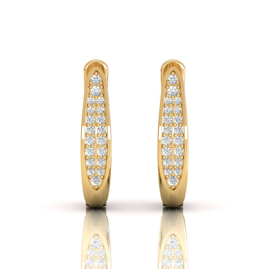 Dazzling 0.20 CTW Diamond Leverback Earrings: Timeless Elegance - Sparkle with Classic Sophistication