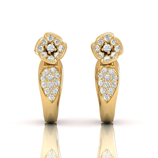 Lab Diamond Huggie Earrings (1/3 ct. tw.) - Effortless Glamour with Sustainable Sparkle