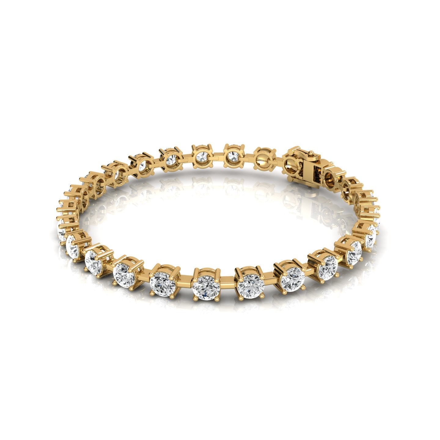 Aimee Diamond Bracelet - 7 Inches (Lab Grown) - Delicate and dazzling bracelet featuring lab-grown diamonds, perfect for adding a touch of elegance to any outfit