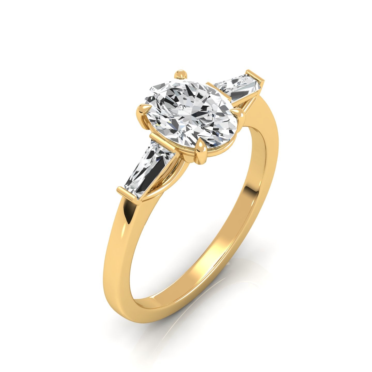 The Three Stone Oval Engagement Ring (2.00 ct. tw.) - Embrace Timeless Beauty with Sparkling Sophistication